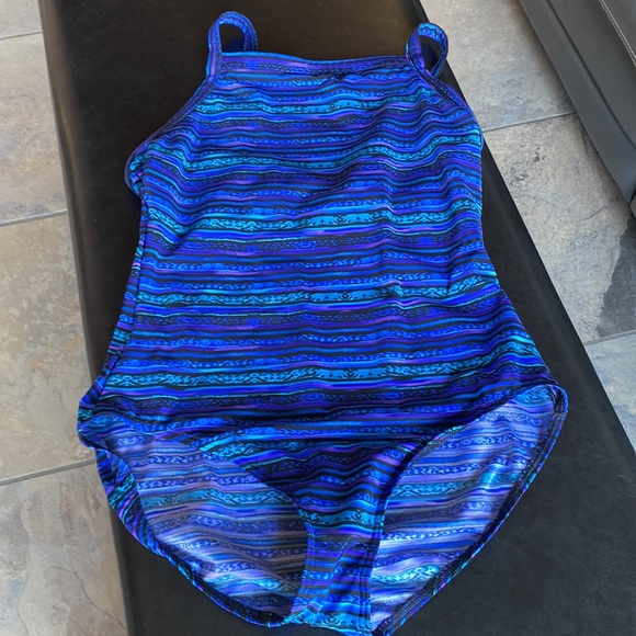 Miraclesuit Swimsuit Blue, Purple , Black and Teal Size 16 - Picture 8 of 16